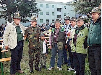 Foto con il M.llo Tempesta della Fanfara Brigata Tridentina